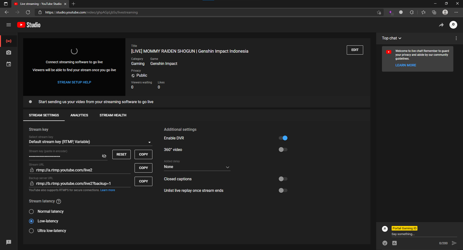 stream key – Innovation Everywhere